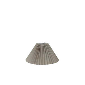 Lighting: Pleated Linen Shade: Taupe - 26cm
