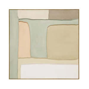 Art Canvas: Juggar Hand-Painted Framed Canvas - 100x100