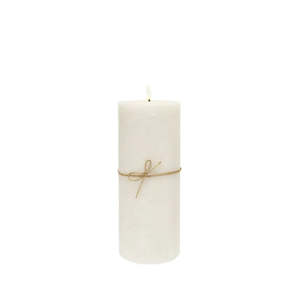 LED Flameless Candle: White - 10x25