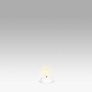 LED Premium Tea Light: White - 3.8x1.9cm