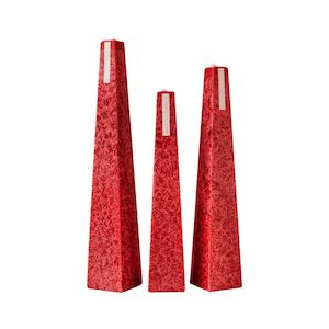 Christmas Decor: Icicle Candle: Pohutukawa - Large