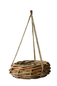 Pots Planters: Chunky Rattan Hanging Basket - 60cm
