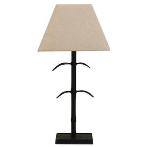 Bedroom Sale Items: Le Marais Forged Leaf Lamp Base - Black