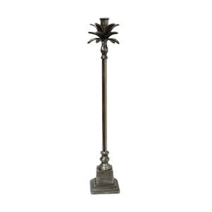 Candle Holders Hurricanes: Palm Leaf Candle Holder - Tall