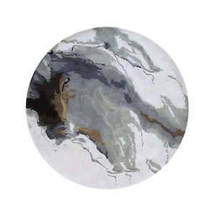 Rugs Animal Hides: Uluru Floor Rug: Sandstone - Dia.210cm