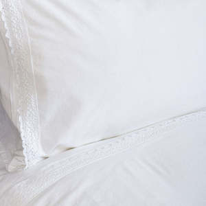 Francesca White Sheet Set - King