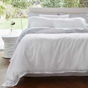 Baltic Linen Sheet Set: White  - King