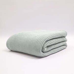 Bed Bath: Newbliss Stonewashed Blanket: Duck Egg - Small