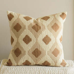 Bed Bath: Cucito Cushion: Natural - 55x55