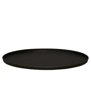 Trays Trolleys: Studio Round Ottoman Tray: Black