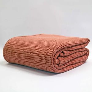 Newbliss Stonewashed Blanket: Caramel - Large