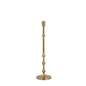 Home Living: Taper Candle Holder: Gold - Medium