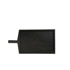 Kitchen Dining: Serving Board Single Handled: Ebonised - Small