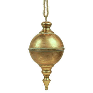 Gifts: Over-sized Antique Gold Metal Finial Hanging Decor