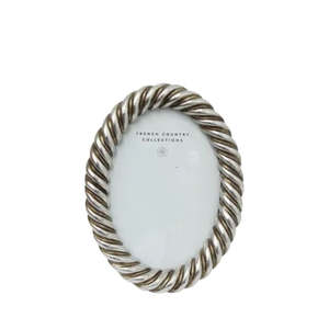 Picture Frames: Rope Oval Photo Frame - 4x6"