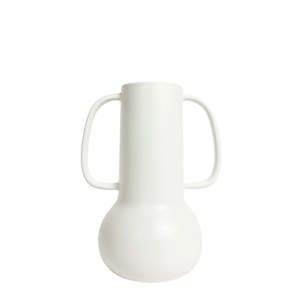 Bodhi Handle Vase - Matte White