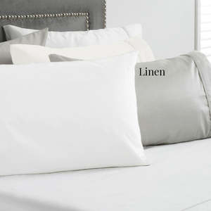 1000TC Sateen Flat Sheet: Linen - King