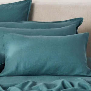 Pure Linen Pillowcase in Pair: Mineral