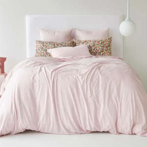Cotton Jersey Duvet Cover: Cameo - King