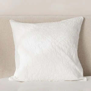 Bed Bath: Isabella Cotton Damask Eurocase - White