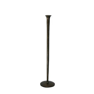 Candle Holders Hurricanes: Forged Organic Style Dark Candlestick - Medium