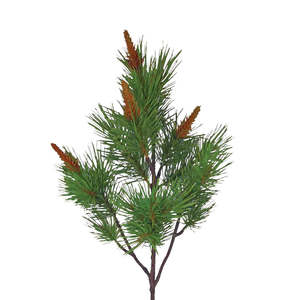 Budding Pinecone Branch: Green - Large