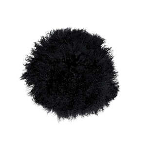 Rugs Animal Hides: Tibetan Lamb Seat Pads - Black