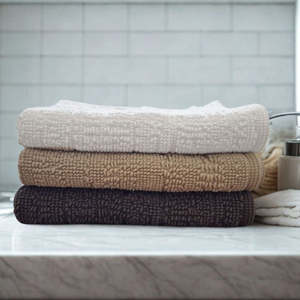 Towels Bath Rugs: Lisbon Double Bath Mat - Linen