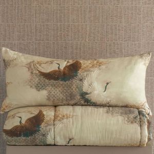 Tsuru Bolster Cushion: Natural - 90x40