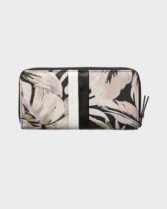 Womens Zip Around Bi-Fold Wallet