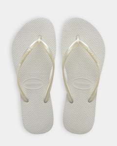 Womens Slim Metalic Thongs