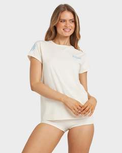Womens Sale Rash Vests: Womens Find Me Sundays Short Sleeve Rash Vest