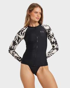 Womens Sale Rash Vests: Womens By My Side Full Zip Rash Vest