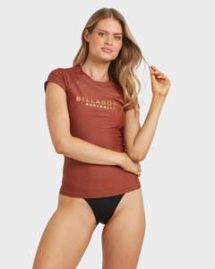 Womens Sale Rash Vests: Womens Society Foil Short Sleeve Rash Vest