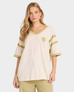Womens Tops: Mens Team Beach Oversized T-Shirt