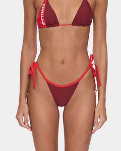 Womens Bikini Bottoms Tie Up: Womens Flash back String Bikini Bottom