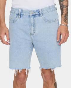 Mens Sale Shorts: Mens Bones Raw Slim Denim Shorts