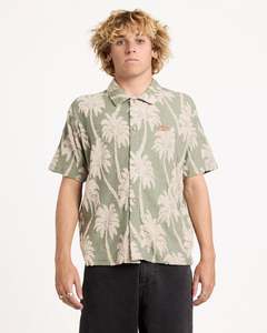 Mens Sale Shirts: Mens Palm Fall Short Sleeve Shirt