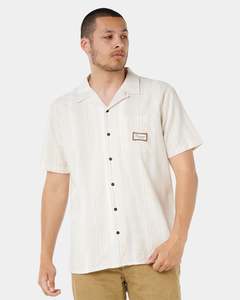 Mens Mod Cali Stripe Short Sleeve Shirt