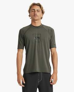 Mens Boxed Arch Short Sleeve Rash Vest