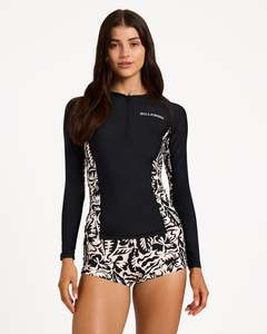 In Stock: Womens Wave Tribe Reef Long Sleeve Rash Vest