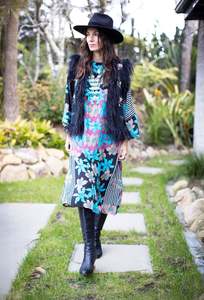 The Midnight Rose: Midnight Rose Vest with Ashflower silk lining - size M/L