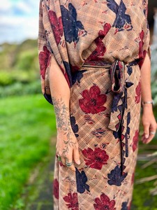 Wandering Rose Wrap Dress - Mulberry Rose