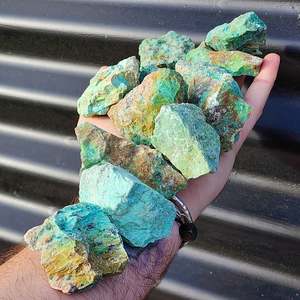 1kg Natural Genuine Arizona Turquoise Carving Rocks
