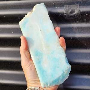 Gemstone Carving Slices: 567g Natural Larimar Raw Carving Slice (R14B478)