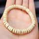 8mm Natural Light Wood Elastic Bracelet