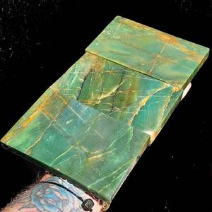 1kg PK Raw Nephrite Jade / Greenstone Carving Slices (R14B582)