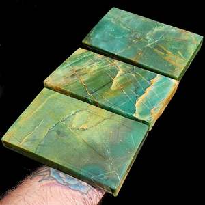 1kg PK Raw Nephrite Jade / Greenstone Carving Slices (R14B575)