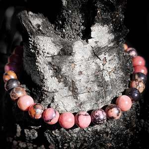 Natural Rhodonite Elastic Bracelet
