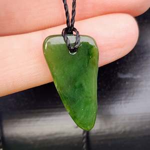 Nephrite Jade / Greenstone Pendant Necklace (AJJC2464)